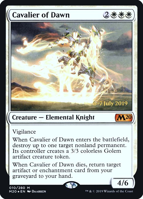 Cavalier of Dawn - Foil - Prerelease Promo
