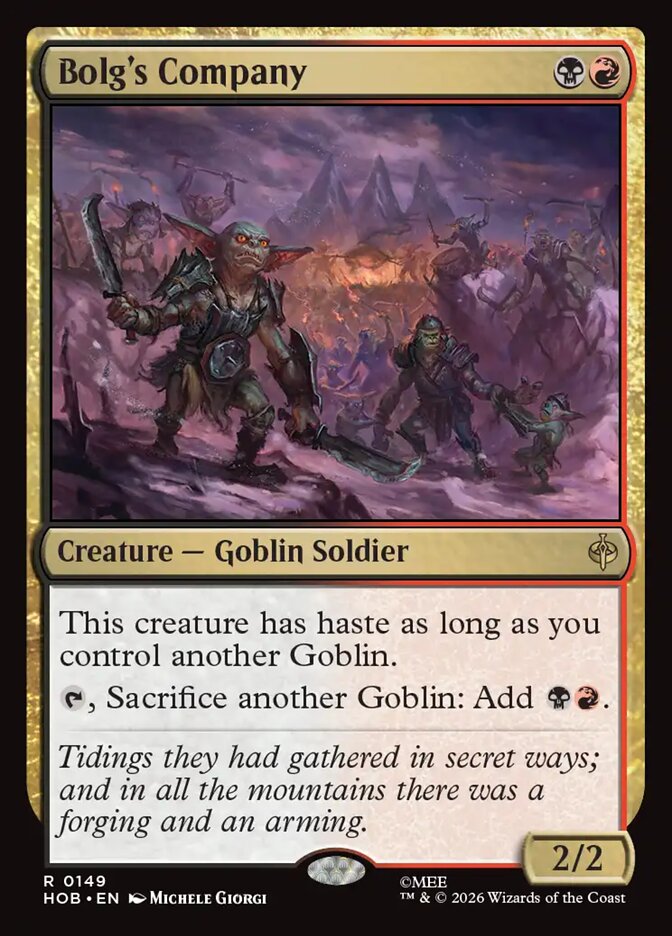 Bolg's Company - Foil