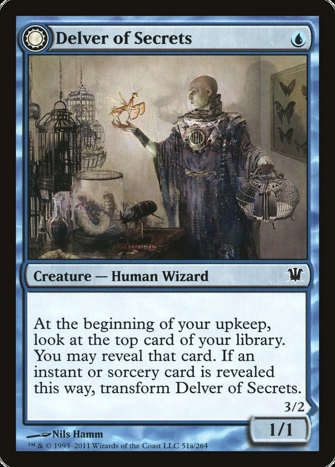 Delver of Secrets // Insectile Aberration - Foil