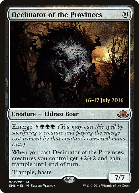 Decimator of the Provinces - Foil - Prerelease Promo