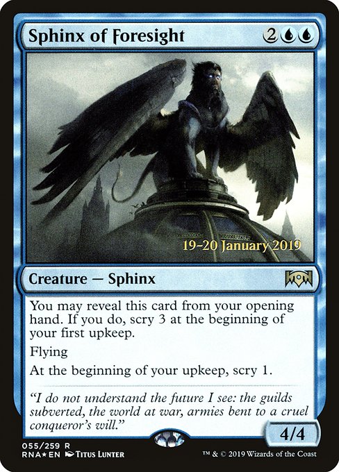 Sphinx of Foresight - Foil - Prerelease Promo