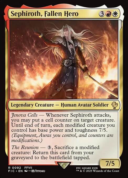 Sephiroth, Fallen Hero - Surge Foil
