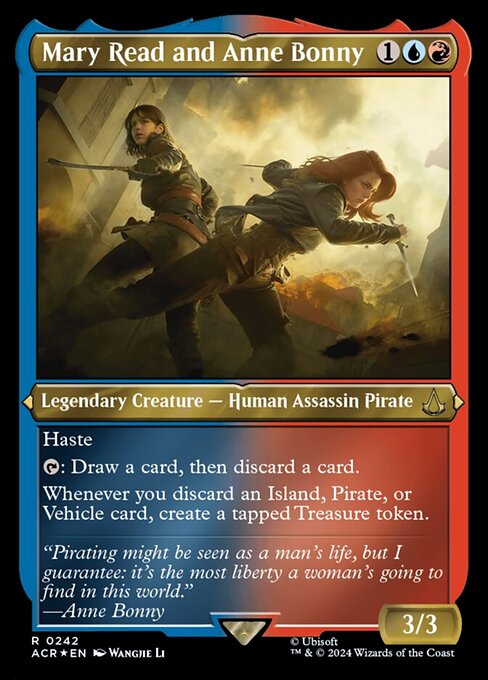 Mary Read and Anne Bonny - Foil-Etched
