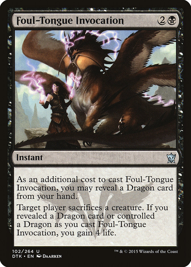 Foul-Tongue Invocation - Foil
