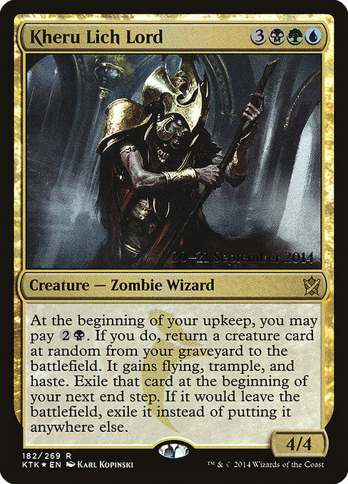 Kheru Lich Lord - Foil - Prerelease Promo