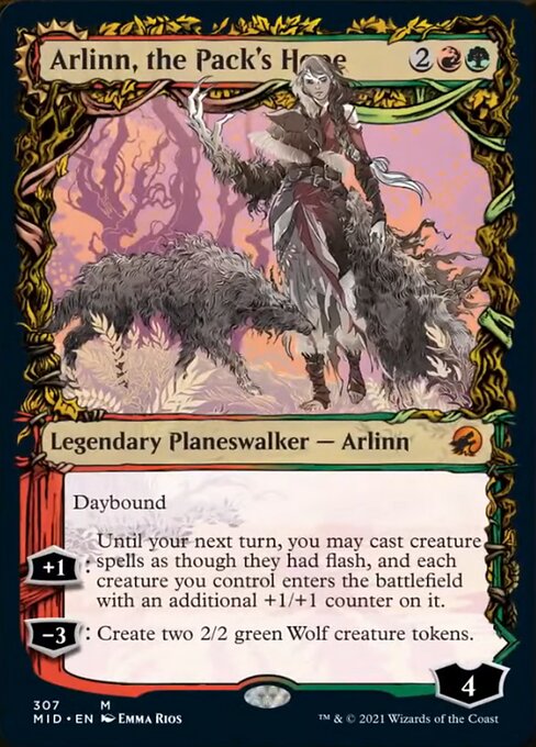 Arlinn, the Pack's Hope // Arlinn, the Moon's Fury - Foil