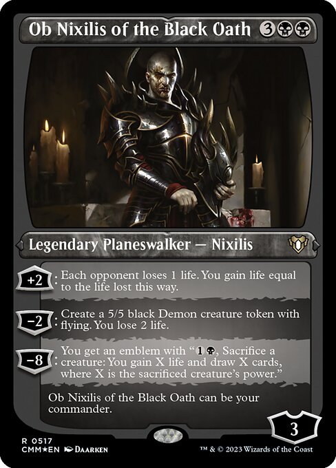 Ob Nixilis of the Black Oath - Foil-Etched