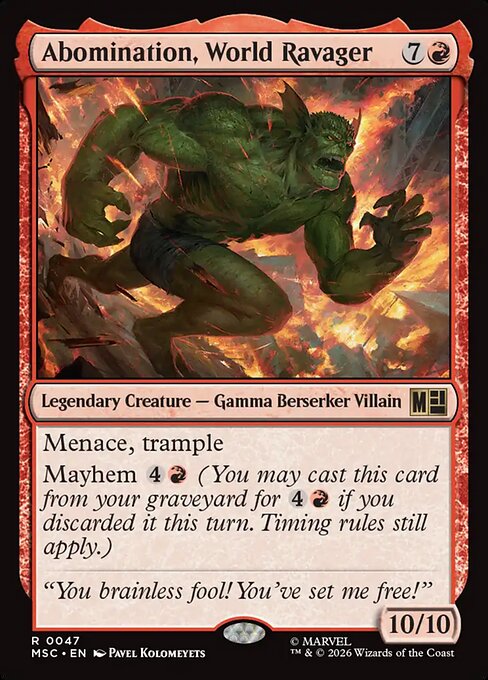 Abomination, World Ravager - Surge Foil