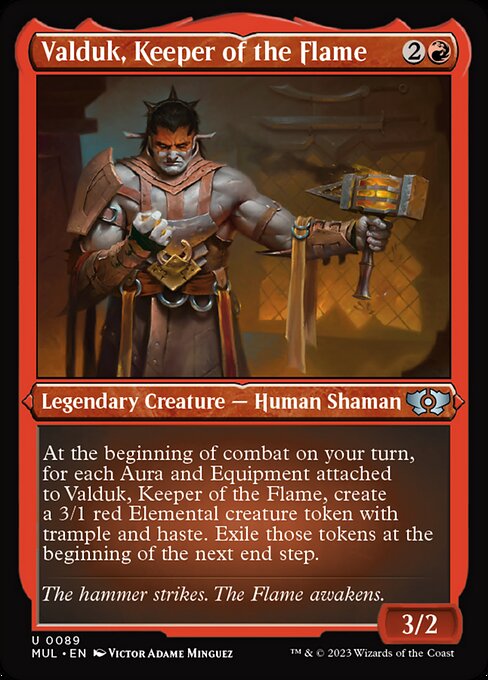 Valduk, Keeper of the Flame - Foil-Etched