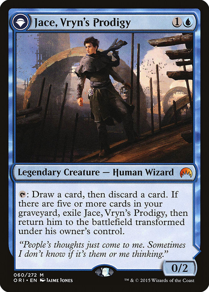 Jace, Vryn's Prodigy // Jace, Telepath Unbound - Foil