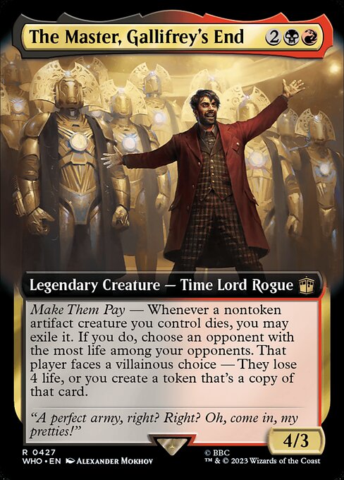 The Master, Gallifrey's End - Foil