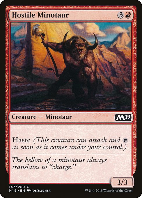 Hostile Minotaur - Foil