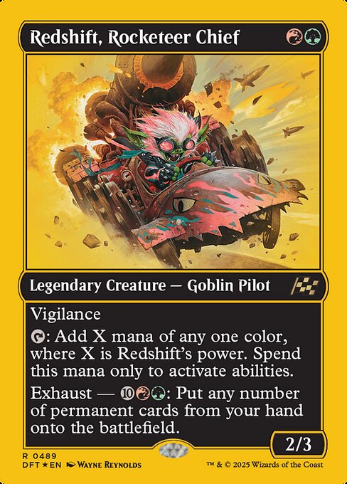 Redshift, Rocketeer Chief - First Place Foil