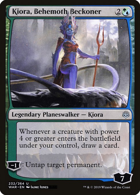 Kiora, Behemoth Beckoner (Japanese Alternate Art) - Foil