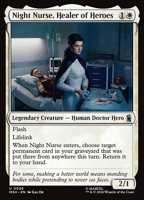 Night Nurse, Healer of Heroes - Foil