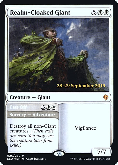 Realm-Cloaked Giant - Foil - Prerelease Promo