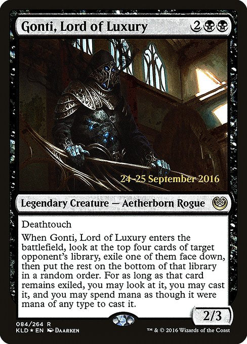 Gonti, Lord of Luxury - Foil - Prerelease Promo