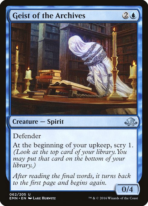 Geist of the Archives - Foil