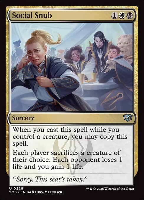 Social Snub - Foil