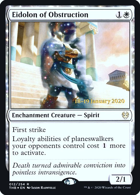 Eidolon of Obstruction - Foil - Prerelease Promo