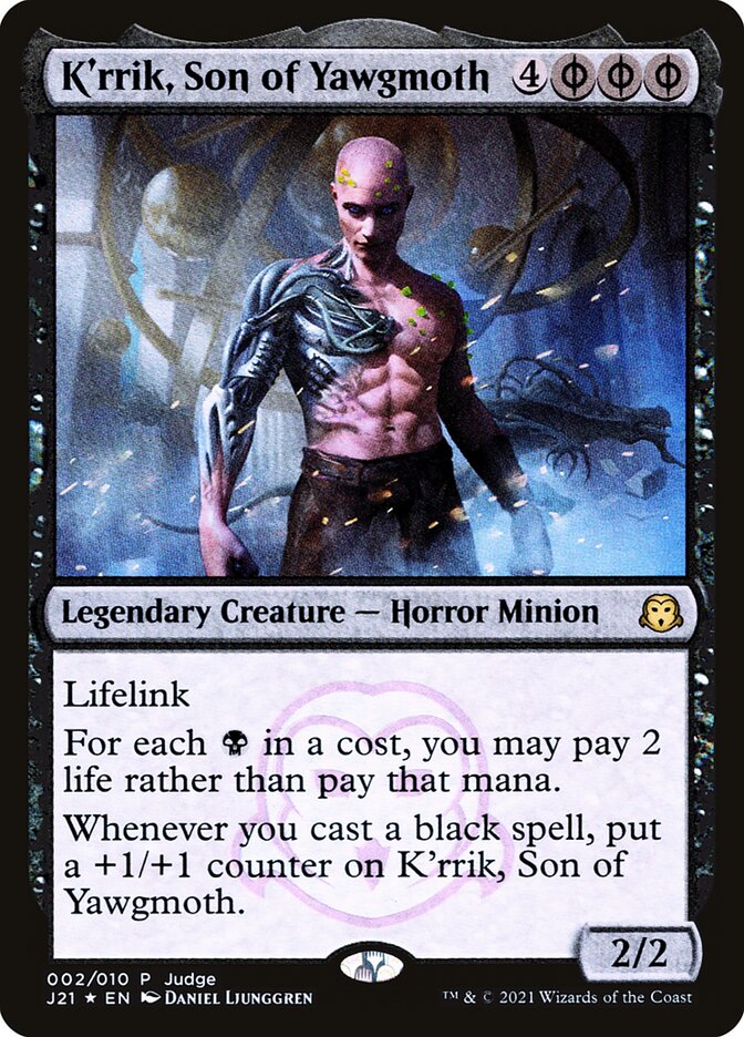 K'rrik, Son of Yawgmoth - Foil - Judge Promo