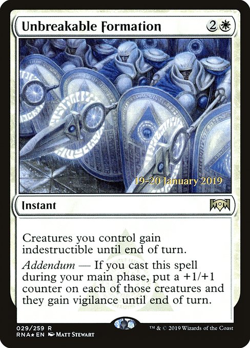 Unbreakable Formation - Foil - Prerelease Promo