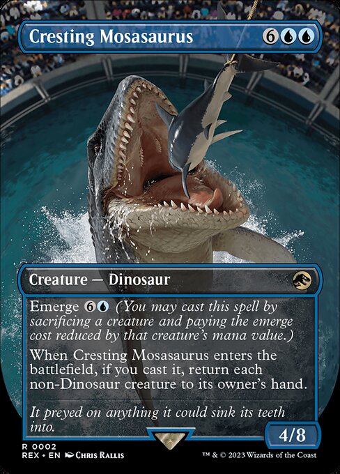 Cresting Mosasaurus - Foil
