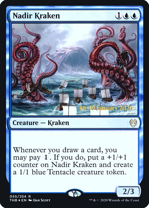Nadir Kraken - Foil - Prerelease Promo