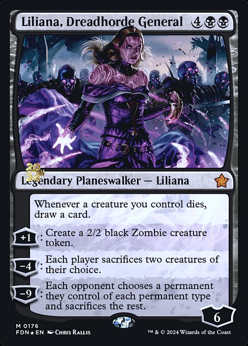 Liliana, Dreadhorde General - Foil - Prerelease Promo