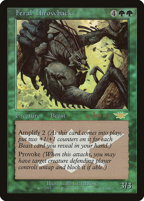 Feral Throwback - Foil - Prerelease Promo