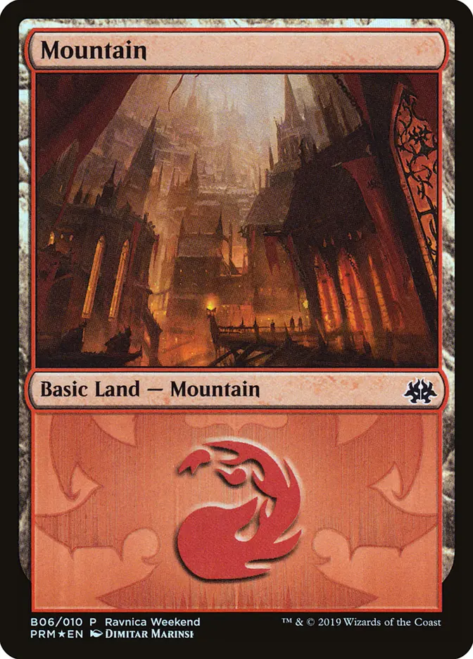 Mountain (B06) - Foil - Ravnica Weekend Promo
