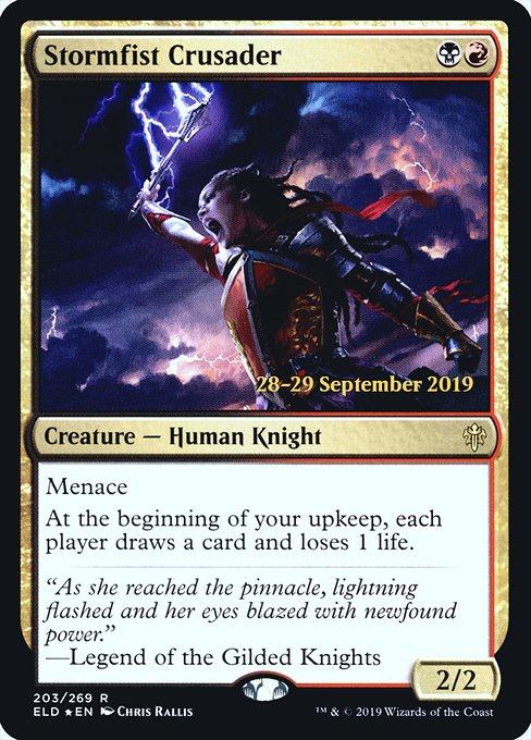 Stormfist Crusader - Foil - Prerelease Promo