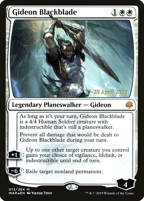 Gideon Blackblade - Foil - Prerelease Promo