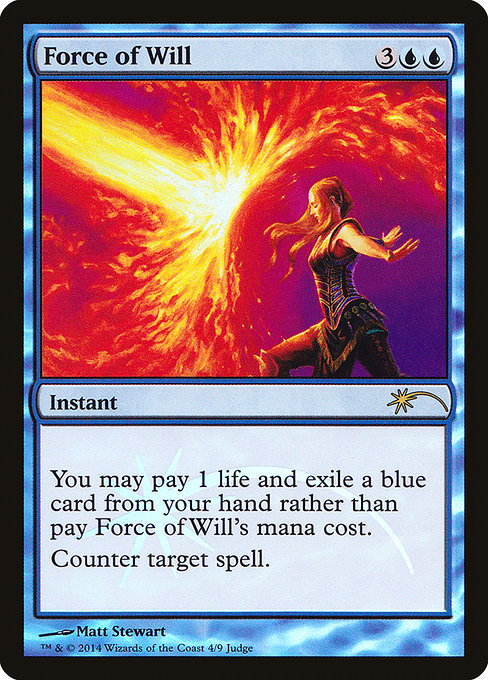 Force of Will - Foil - Judge Promo
