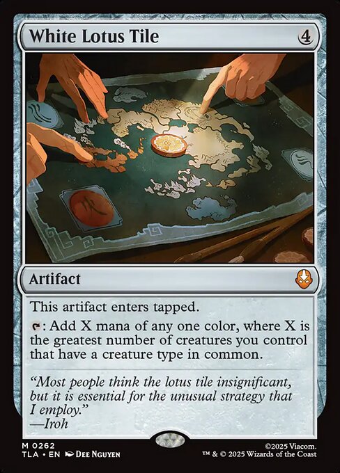 White Lotus Tile - Foil