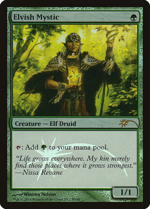 Elvish Mystic - Foil - FNM Promo