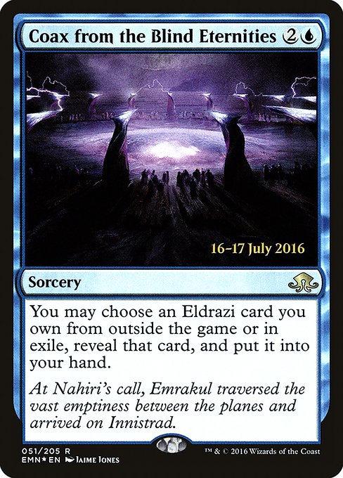 Coax from the Blind Eternities - Foil - Prerelease Promo