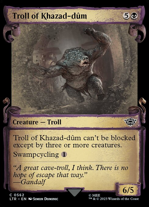 Troll of Khazad-dum - Silver Foil