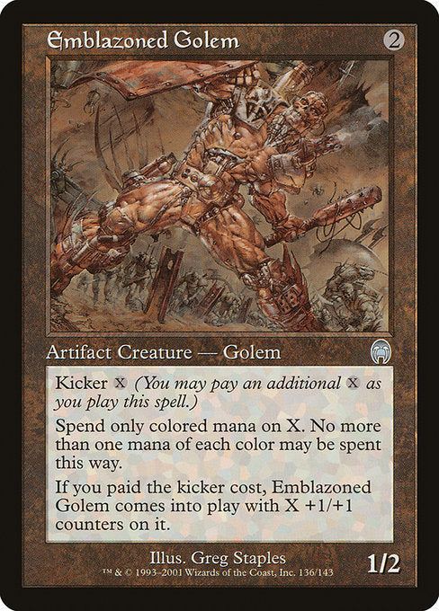Emblazoned Golem - Foil