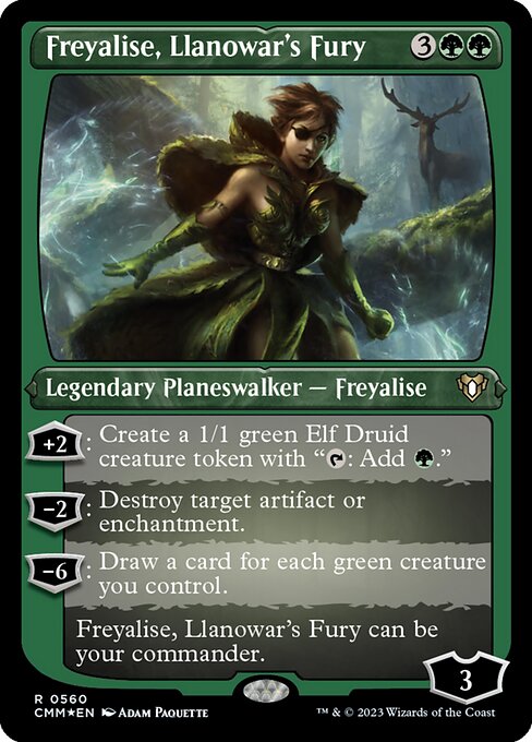 Freyalise, Llanowar's Fury - Foil-Etched