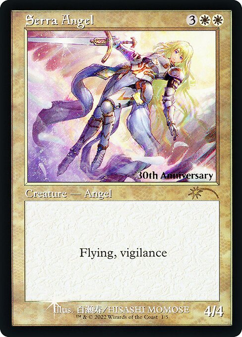 Serra Angel - Foil - Anime Retro Frame - 30th Anniversary Promo