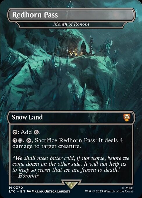 Mouth of Ronom (0370 - Redhorn Pass) - Foil