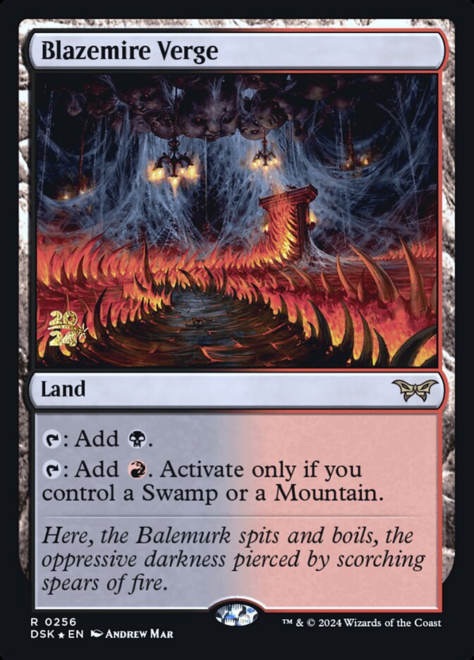Blazemire Verge  - Foil - Prerelease Promo