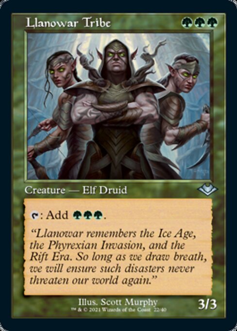 Llanowar Tribe - Foil-Etched