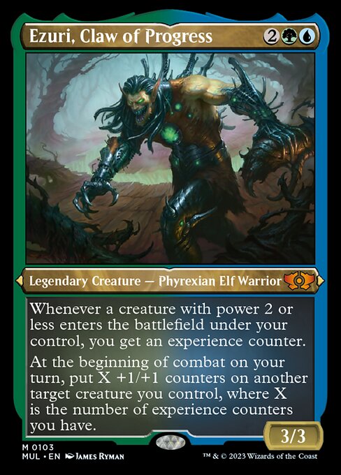 Ezuri, Claw of Progress - Foil-Etched