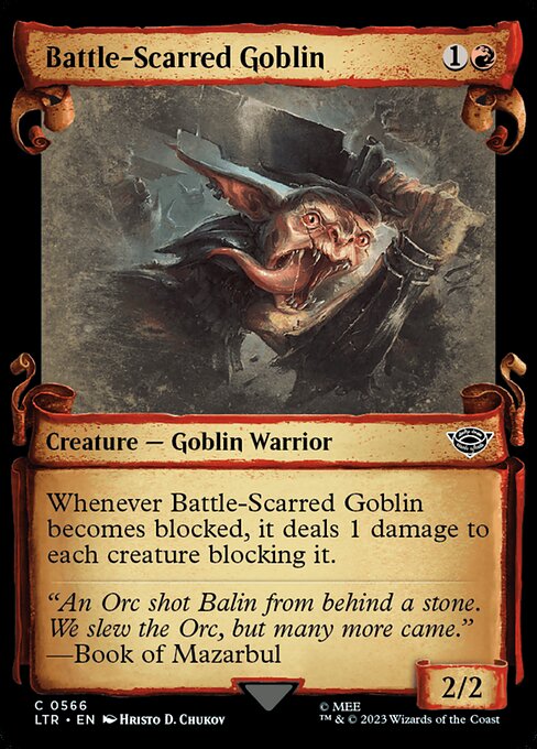 Battle-Scarred Goblin - Silver Foil