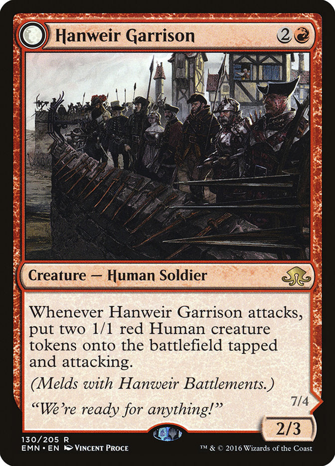 Hanweir Garrison // Hanweir, the Writhing Township - Foil