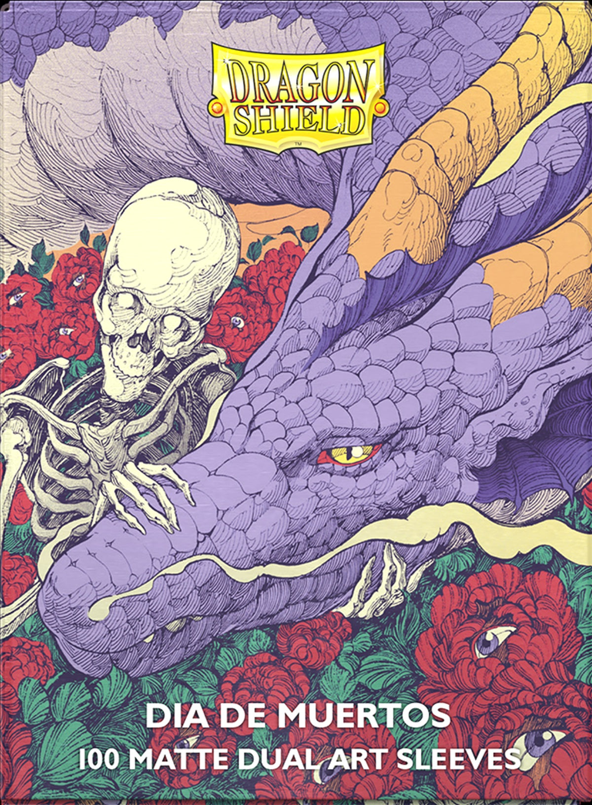 Dragon Shield - 63mm X 88mm - Brushed Art - Dia De Muertos