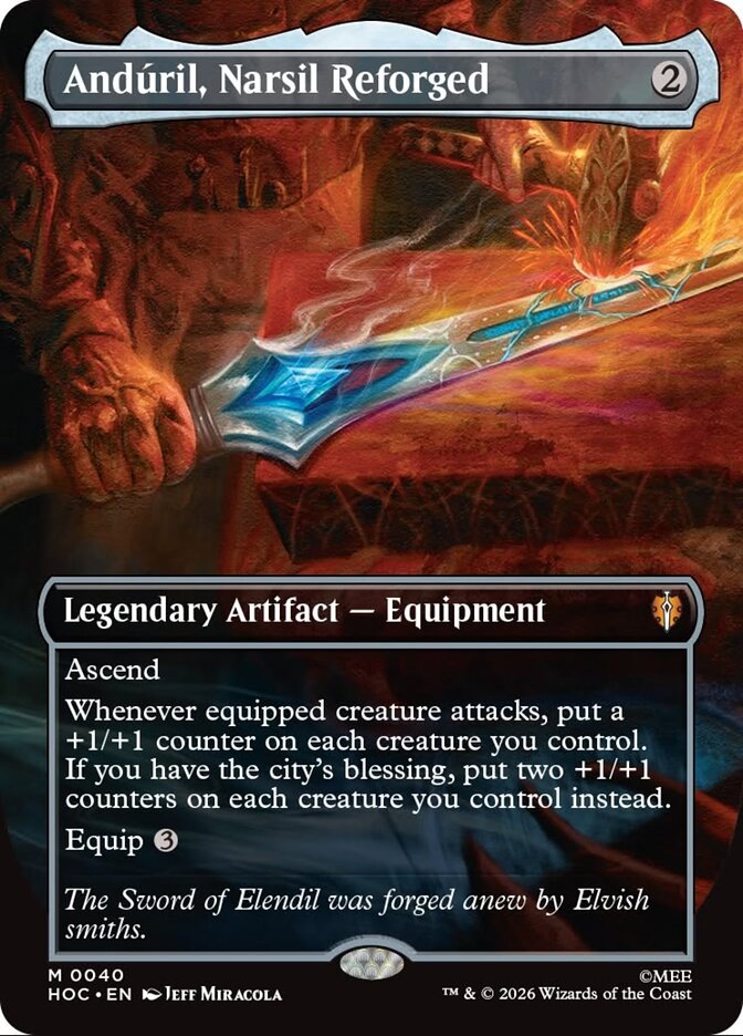 Anduril, Narsil Reforged - Foil