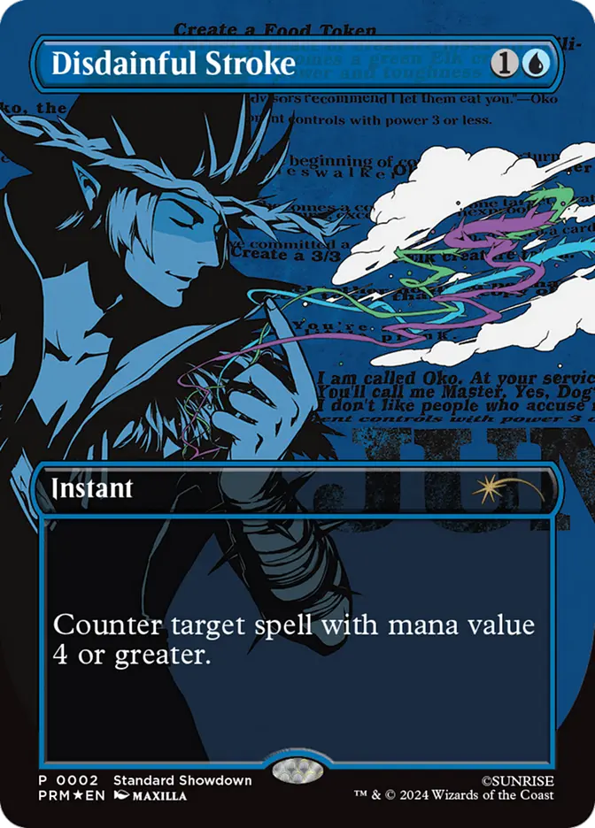 Disdainful Stroke - Foil - Cowboy Bebop Promo